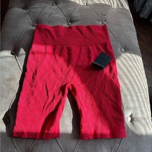 90 Degree By Reflex Red Bike Shorts